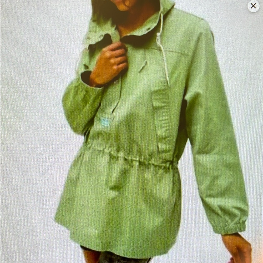 Green Hooded Anorak Jacket